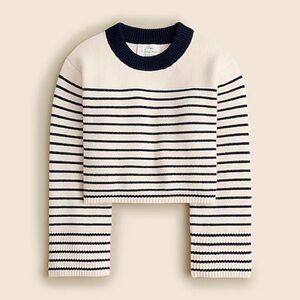 NWT J. Crew Spring Street ribbed cashmere crewneck sweater in stripe
